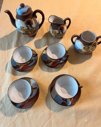 Satsuma Moriage..set da té giapponese anni 30