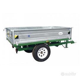 Rimorchio a due ruote geo rm 15 per trattore
