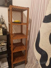 MUSKAN Scaffale, bianco, 37x140 cm