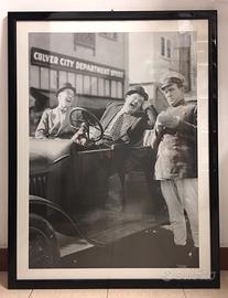 Quadro Stampa Foto Vintage Stanlio e Ollio