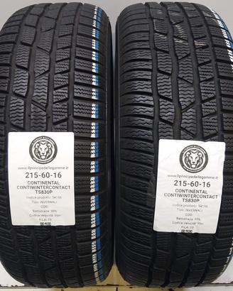 2 GOMME 215 60 16 CONTINENTAL A54156