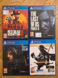 Giochi PS4: TLOU 2, Red Dead 2, Ghost, DS