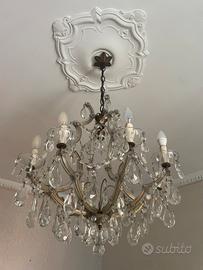 Lampadario cristallo a gocce