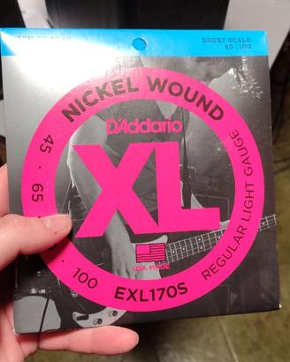 D'addario EXL170S corde basso scala corta