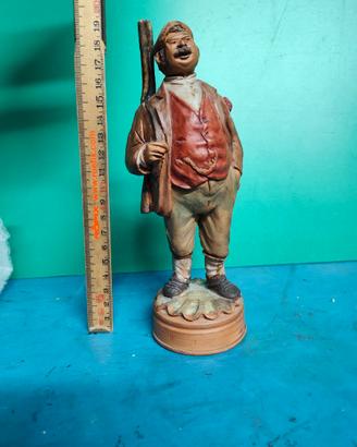 Scultura terracotta Cacciatore