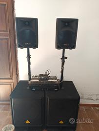 impianto completo casse sub amplificatori