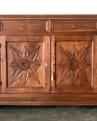 Credenza antico piemontese in noce
