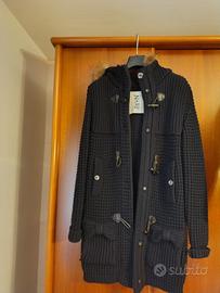 Cappotto Montgomery nero in lana taglia 44