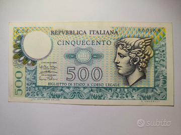 Banconota  500 Lire Mercurio Biglietto di Stato