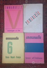 Lotto 4 libri Emmanuelle '60 '70 Menage a tre