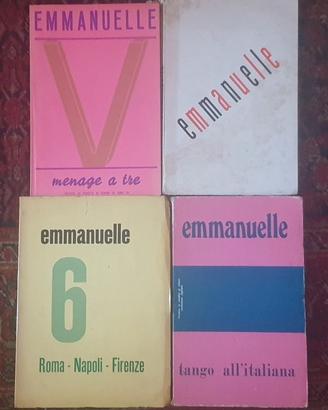 Lotto 4 libri Emmanuelle '60 '70 Menage a tre
