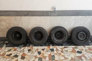 4 CERCHI + 4 GOMME 155/80R13 PER FIAT PANDA