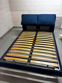 Letto matrimoniale di design BIBA Salotti - Blu