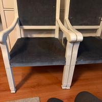 Poltroncina vintage in stile Luigi XVI