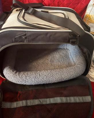 Trixie Borsa da trasporto Valery Nero/Grigio