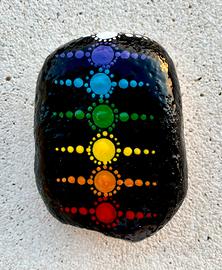 Sasso Dot Art Mandala decorato a mano