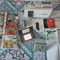 Nintendo DS con 6 giochi e porta schedine