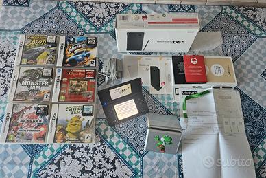 Nintendo DS con 6 giochi e porta schedine