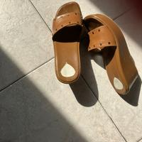 Sandali pelle color cuoio