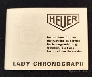 Heuer Lady Chronograph Istructions originale 70's
