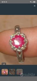 Anello argento 925 Diamonique 