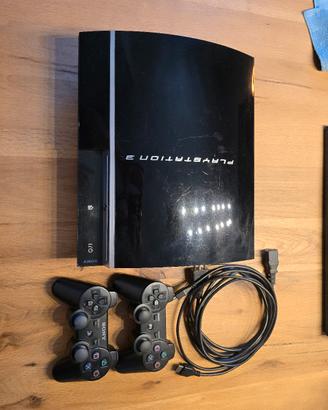 PS3 Fat 40GB, 2 controller, cavi, Fallout, Skyrim