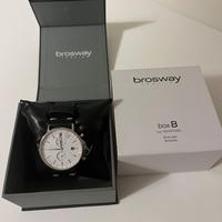 Orologio BrowWay cinturino pelle e cassa acciaio