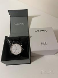 Orologio BrowWay cinturino pelle e cassa acciaio