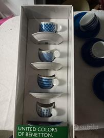 set 4 pezzi  caffe da collezione Benetton