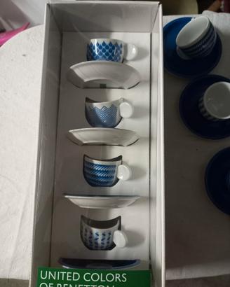 set 4 pezzi  caffe da collezione Benetton