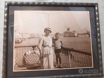 Rara Fotografia Originale VENEZIA 1937 + Cornice