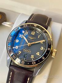 Longines Spirit Zulu time 39mm - Acciaio/Oro