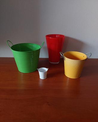Set vaso e ceste per piante e fiori