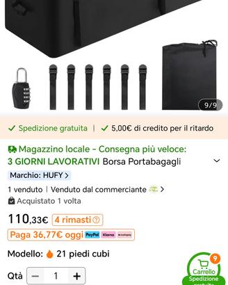 Borsa portabagagli 