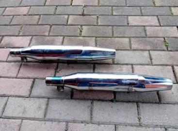 Ammortizzatori e terminale di scarico Harley D.