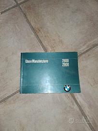 libretto uso e manutenzione BMW 2800
