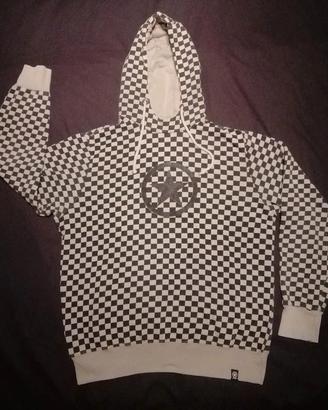 Felpa Converse beige/marrone scuro con cappuccio