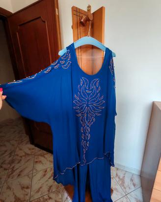 Completo Cerimonia MeryLó Blu Elettrico Tuta