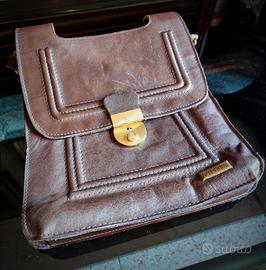 Borsello uomo a tracolla vera pelle Vintage