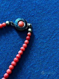 Collana di vero corallo rosso italiano