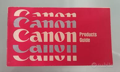 catalogo prodotti Canon vintage anni 60 