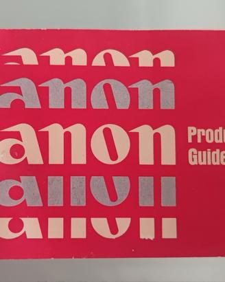 catalogo prodotti Canon vintage anni 60 