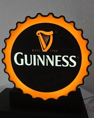 Lampada LED Guinness tappo birra stampa 3D