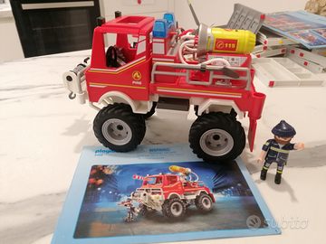 Playmobil Camion spara acqua vigili del fuoco