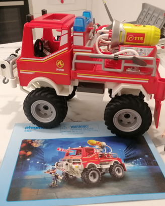 Playmobil Camion spara acqua vigili del fuoco