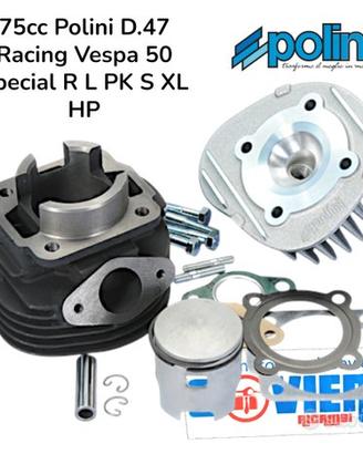 Gruppo termico 75cc Polini D.47 Racing Vespa 50 S