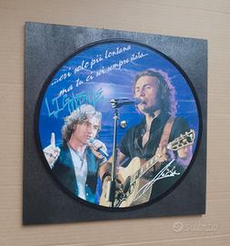 Quadro vinile omaggio a Luciano Ligabue 