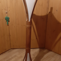 Lampada da Terra Design Etnico in legno bamboo