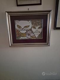 Quadro firmato Novella Parigini, con cornice