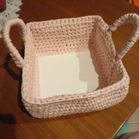 Cestini porta oggetti in fettuccia